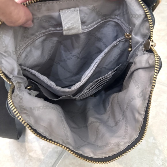 Baggallini Hanover Crossbody Bag Green Nylon Turn Lock Organizer Minimalist - Picture 7 of 10